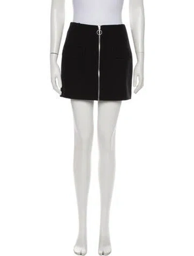 Pre-owned Maje Mini Skirt In Black
