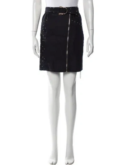 Pre-owned Maje Mini Skirt In Black