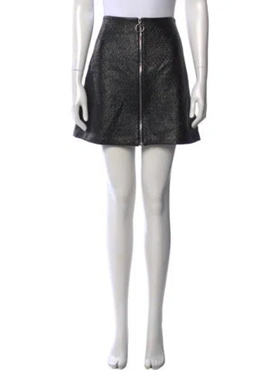 Pre-owned Maje Mini Skirt In Black