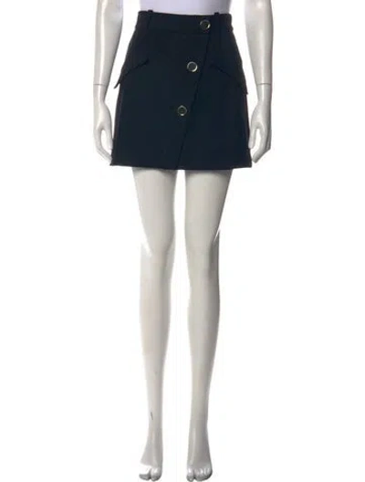 Pre-owned Maje Mini Skirt In Black
