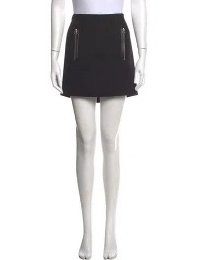 Pre-owned Maje Mini Skirt In Black