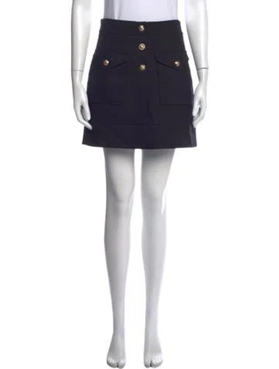Pre-owned Maje Mini Skirt In Black