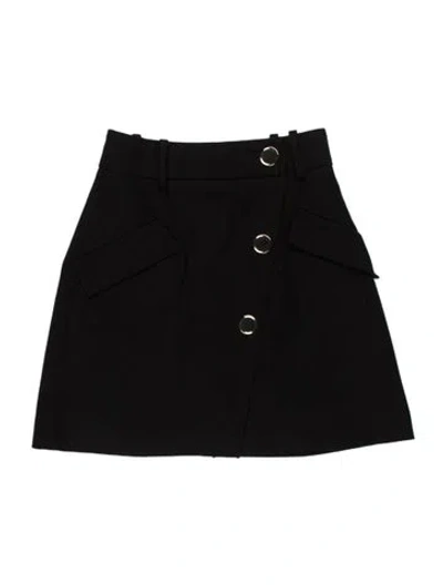 Pre-owned Maje Mini Skirt In Black