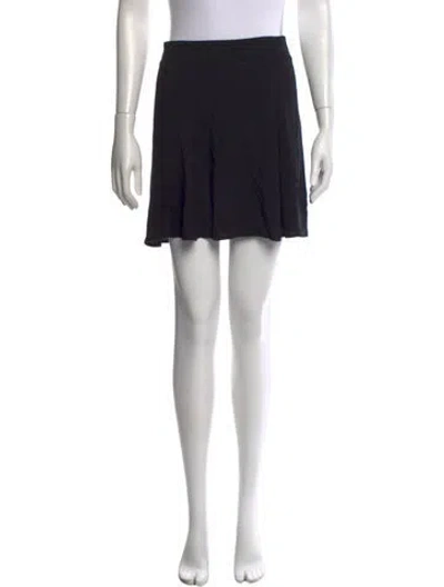Pre-owned Maje Mini Skirt In Black