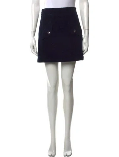 Pre-owned Maje Mini Skirt In Black