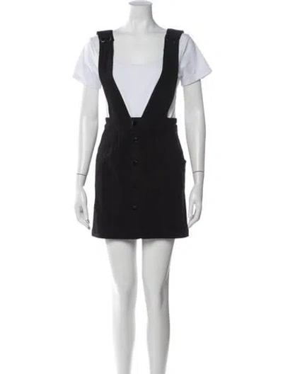 Pre-owned Maje Mini Skirt In Black