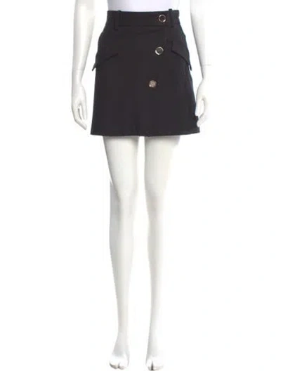 Pre-owned Maje Mini Skirt In Black