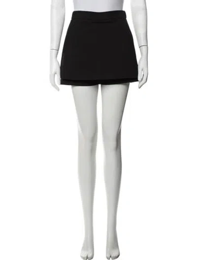 Pre-owned Maje Mini Skirt In Black