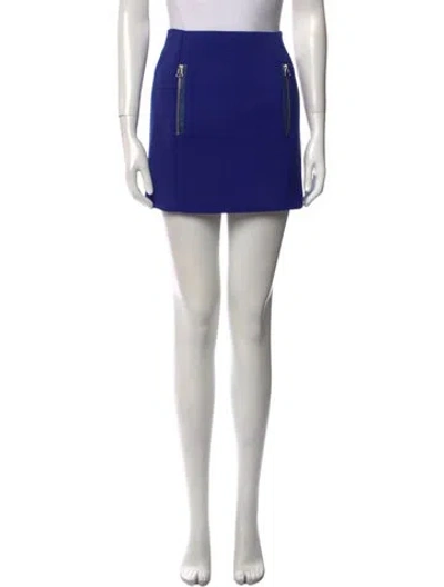 Pre-owned Maje Mini Skirt In Blue
