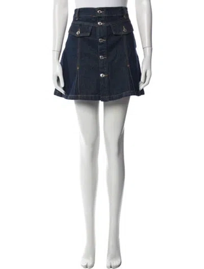 Pre-owned Maje Mini Skirt In Blue