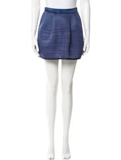 Pre-owned Maje Mini Skirt In Blue