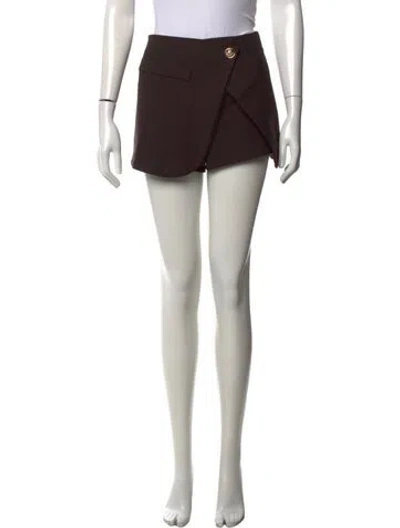 Pre-owned Maje Mini Skirt In Brown