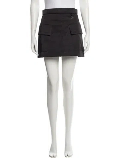 Pre-owned Maje Mini Skirt In Gray
