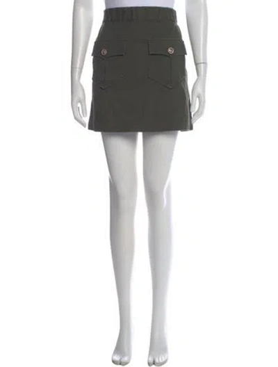 Pre-owned Maje Mini Skirt In Gray