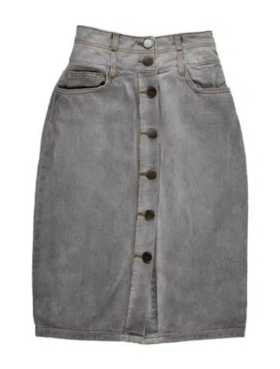 Pre-owned Maje Mini Skirt In Grey