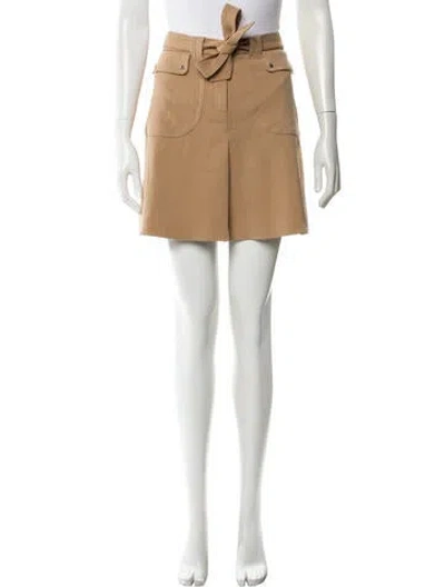 Pre-owned Maje Mini Skirt In Neutral