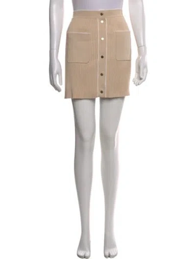 Pre-owned Maje Mini Skirt In Neutral
