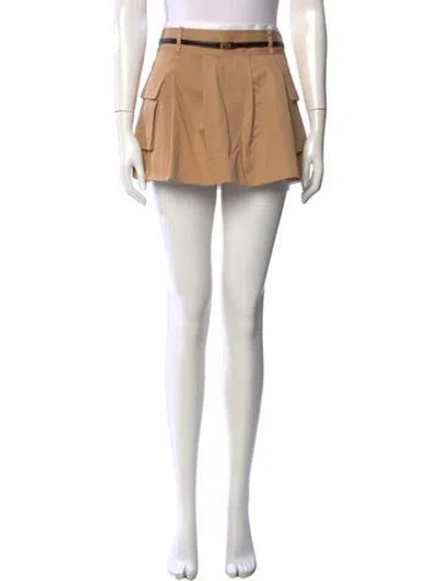Pre-owned Maje Mini Skirt In Neutral