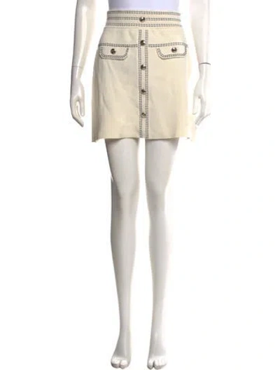 Pre-owned Maje Mini Skirt In Neutrals