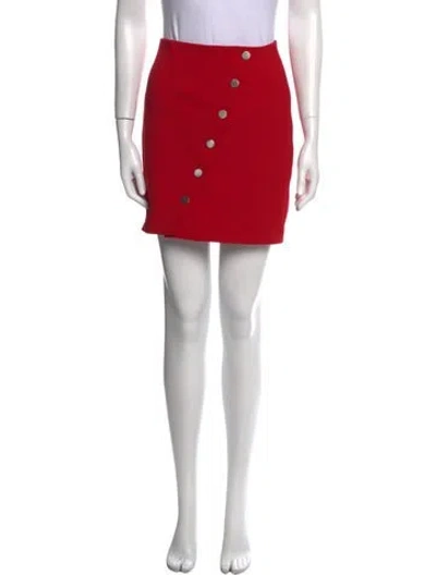 Pre-owned Maje Mini Skirt In Red