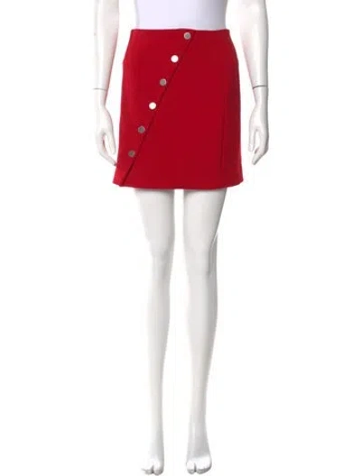 Pre-owned Maje Mini Skirt In Red