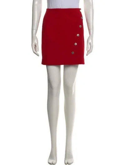 Pre-owned Maje Mini Skirt In Red