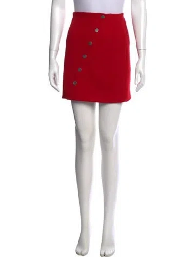 Pre-owned Maje Mini Skirt In Red