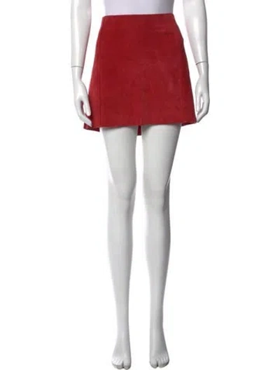 Pre-owned Maje Mini Skirt In Red