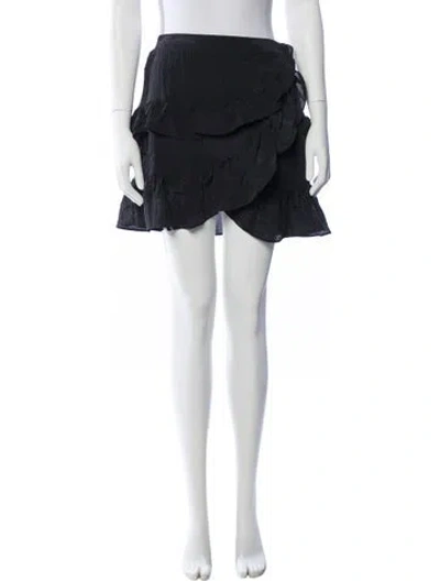Pre-owned Maje Mini Skirt W/ Tags In Black