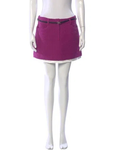 Pre-owned Maje Mini Skirt W/ Tags In Multi