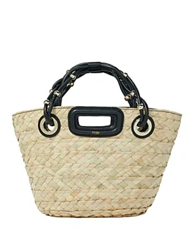 Maje Mini Basket Tote Bag In Black