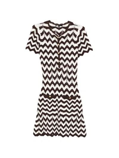 Maje Minikleid Mit Knöpfen In Multi