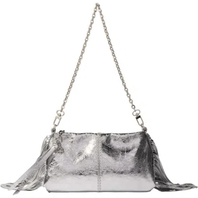 MAJE MAJE MISS M LEATHER CLUTCH BAG