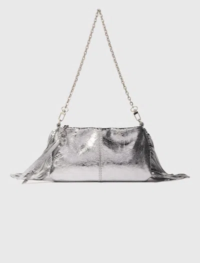 Maje Miss M Leather Pouch Bag In Multi