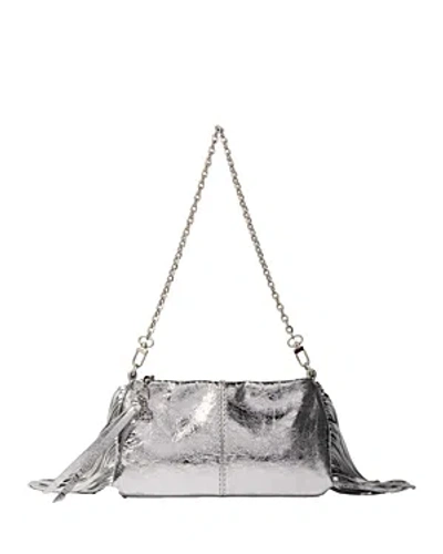 MAJE MISS M METALLIC LEATHER POUCH