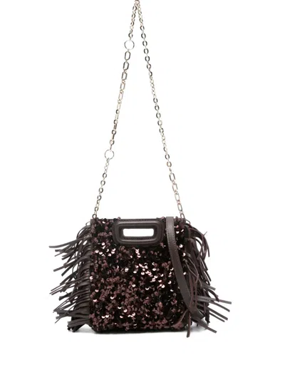Maje Miss M Mini Bag In Brown