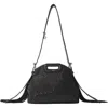 Maje Miss M Nano Rhinestone Bag In Black