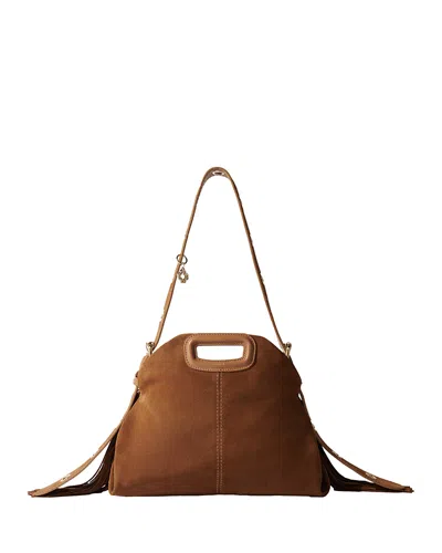 MAJE MISS M SUEDE FRINGE CROSSBODY