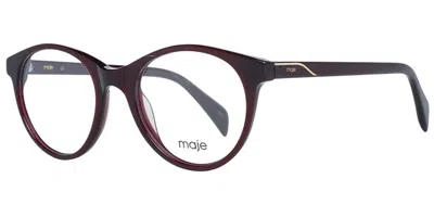 Maje Mj1002 Men's Glasses, Burgundy, Size 49