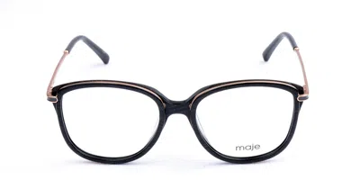 Maje Mj1020 Men's Glasses, Black, Size 50 In White