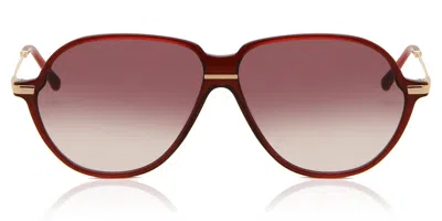 Maje Mj5016 005 Women's Sunglasses Burgundy Size 58