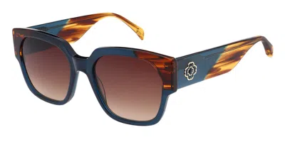 Maje Mj5047 660 Women's Sunglasses Blue Size 55