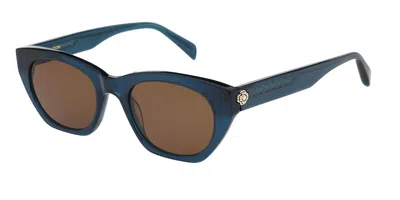 Maje Mj5056 660 Women's Sunglasses Blue Size 53