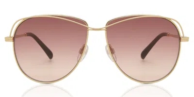 Maje Mj7009 962 Women's Sunglasses Gold Size 55