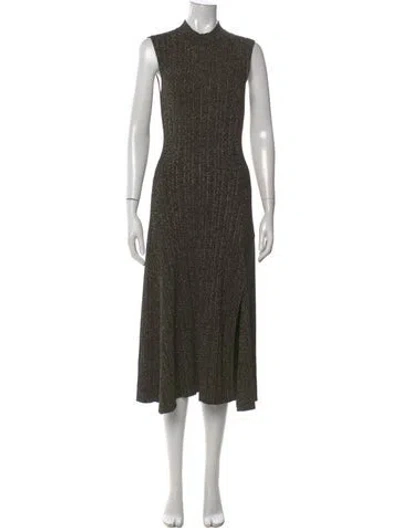 Pre-owned Maje Mock Neck Midi Length Dress