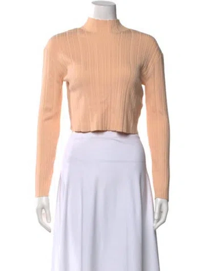 Pre-owned Maje Mock Neck Sweater W/ Tags In Orange