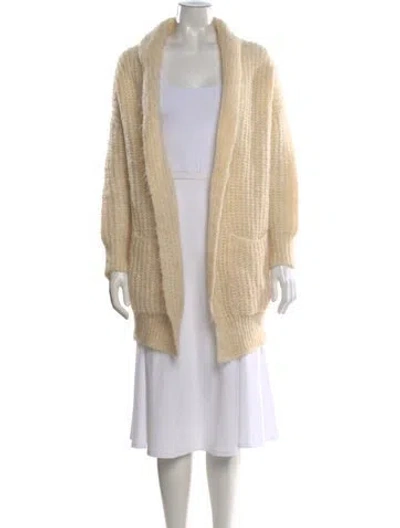 Pre-owned Maje Mohair Sweater In Neutral