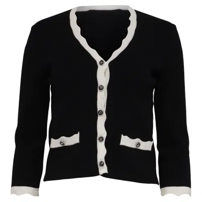 Maje Molinette Cardigan In Black Viscose