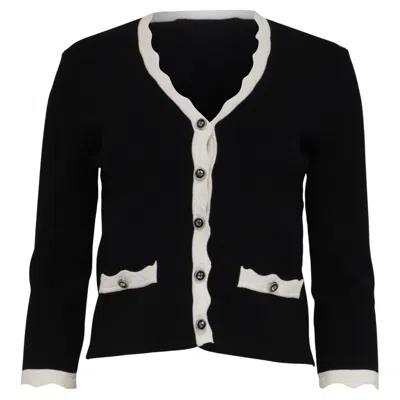 Pre-owned Maje Molinette Cardigan In Black Viscose