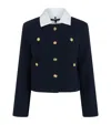 Maje Multi-pocket Blazer In Blue